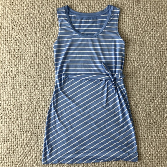 Vineyard Vines Dresses & Skirts - Vineyard Vines Performance Dress Womens Small Blue Athleisure Nautical Striped